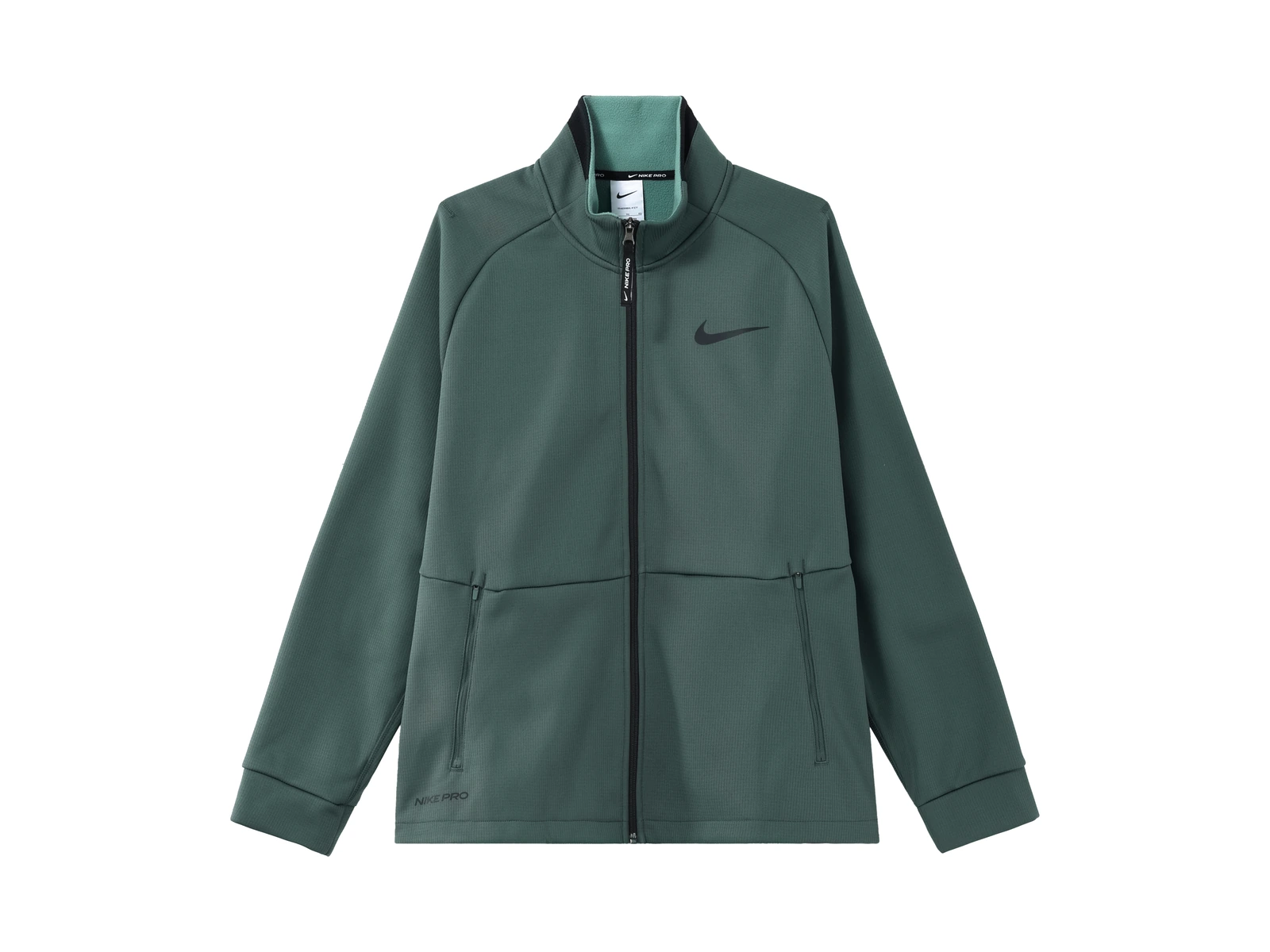 Nike Jackets Green Stand Collar Moderate