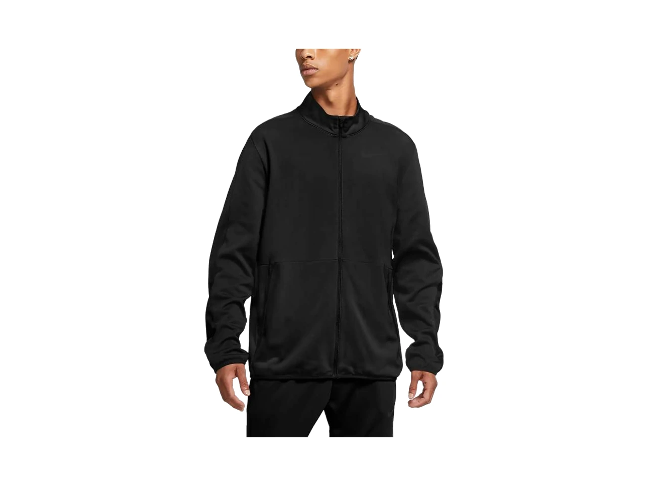 Nike Jackets Black Stand Collar Moderate