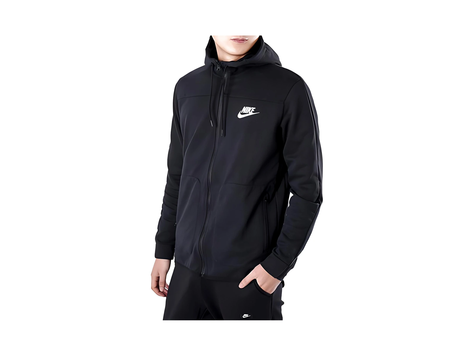 Nike Jackets Black Hooded Moderate Other