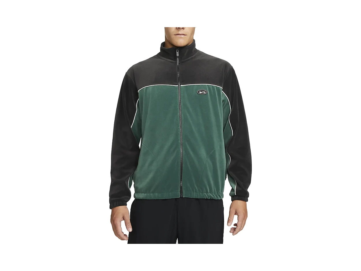 Nike Jackets Green Stand Collar Moderate