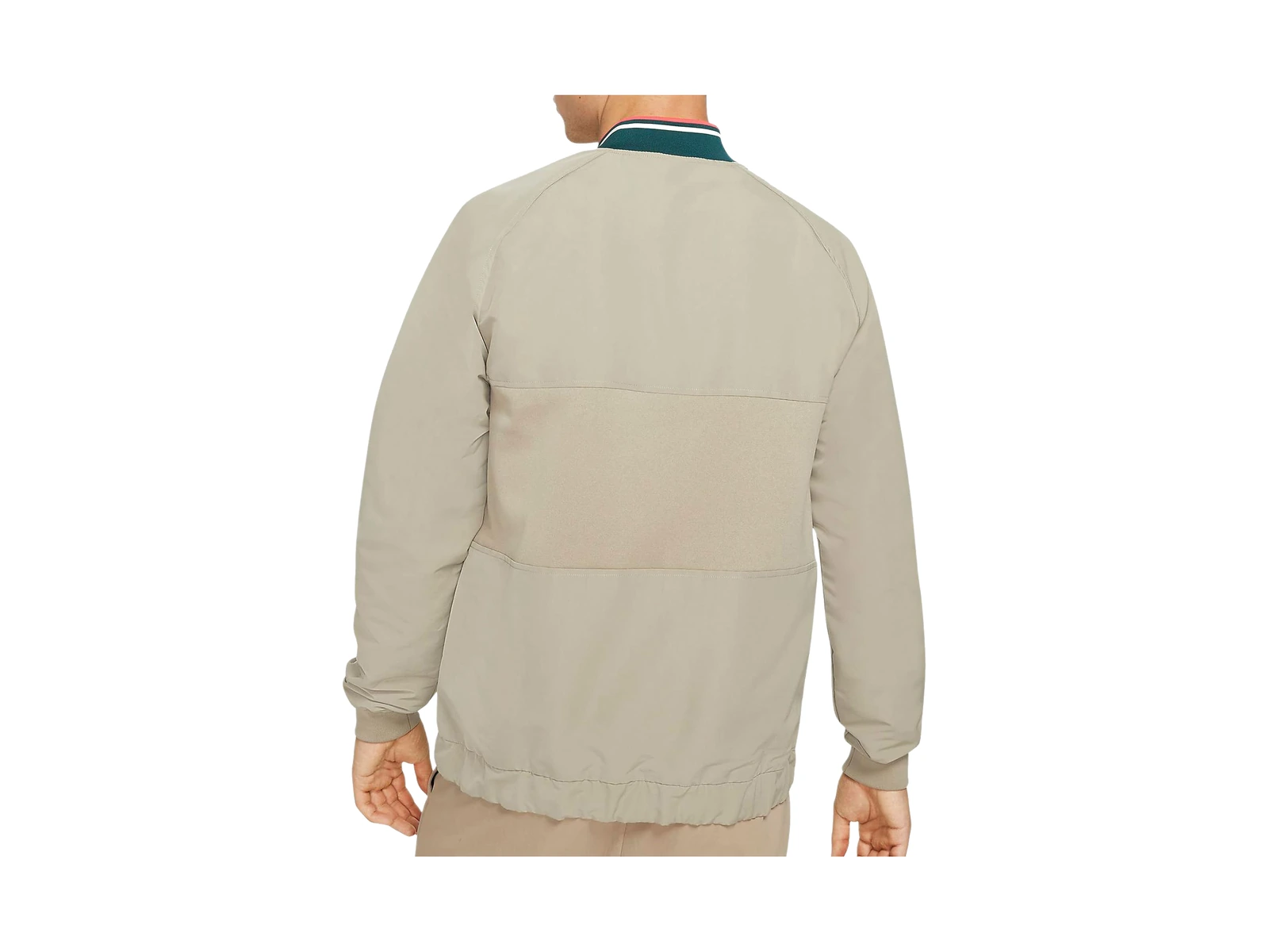 Nike Jackets Khaki Baseball Collar