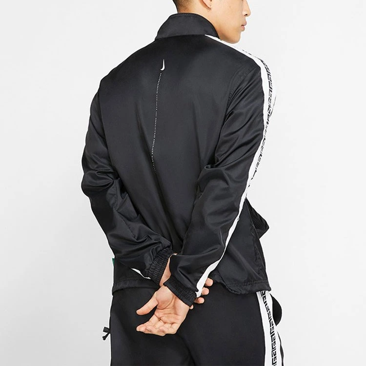 Nike Jackets Black Stand Collar Moderate