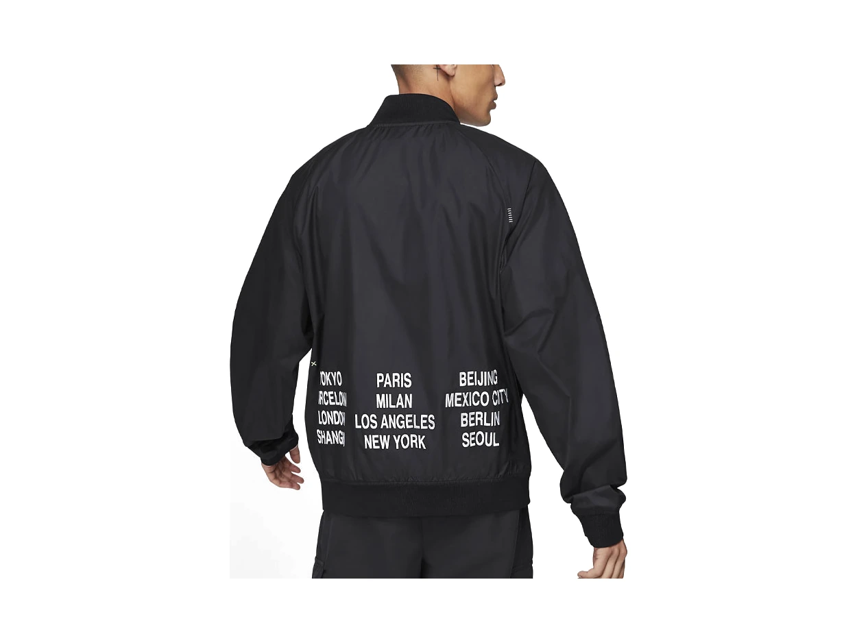 Nike Jackets Black Baseball Collar