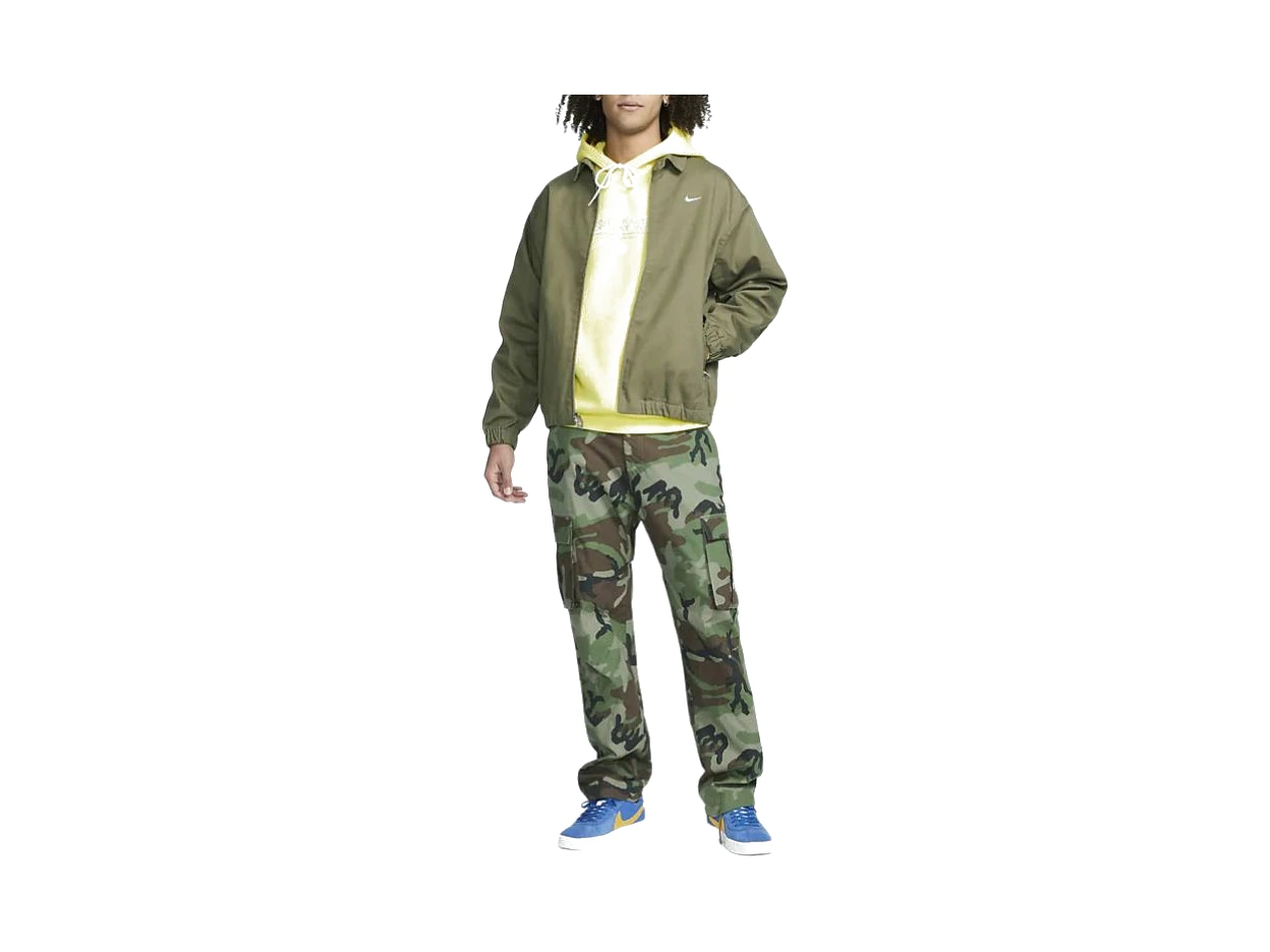 Nike Jackets Green Lapel Moderate