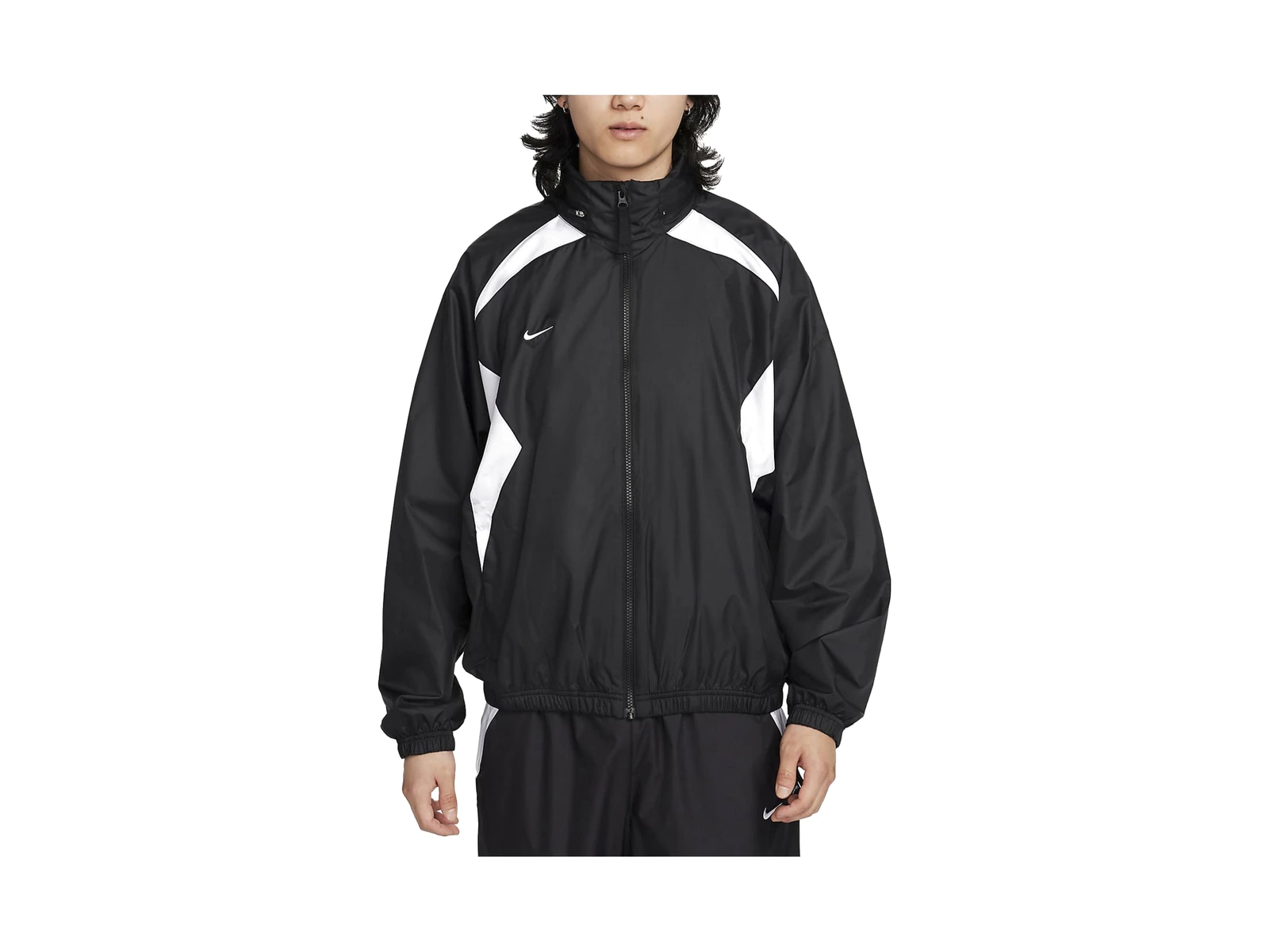 Nike Jackets Black Stand Collar Moderate