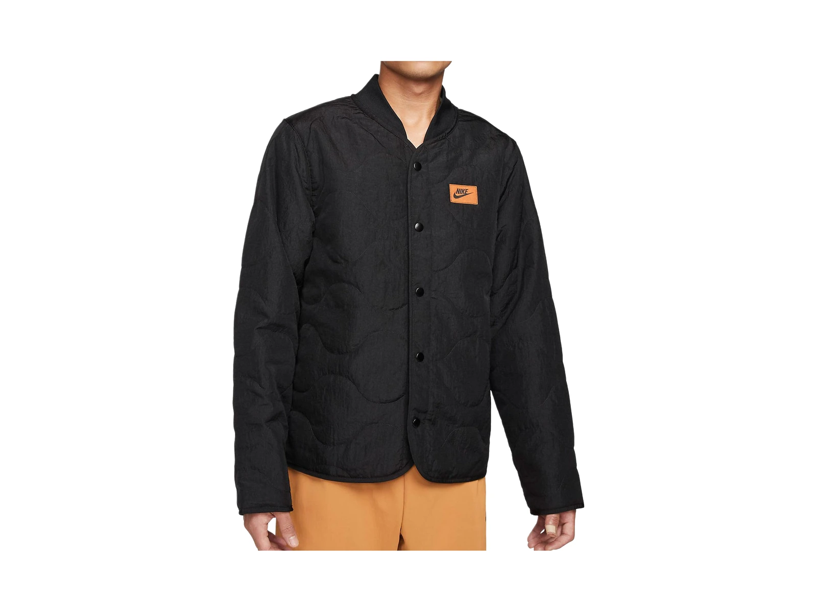 Nike Jackets Black Baseball Collar