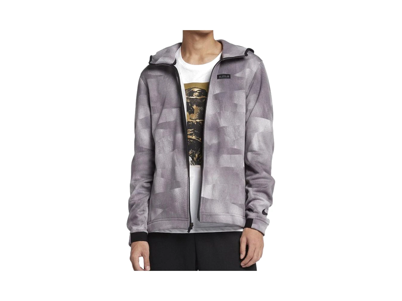 Nike Jackets Gray Hooded