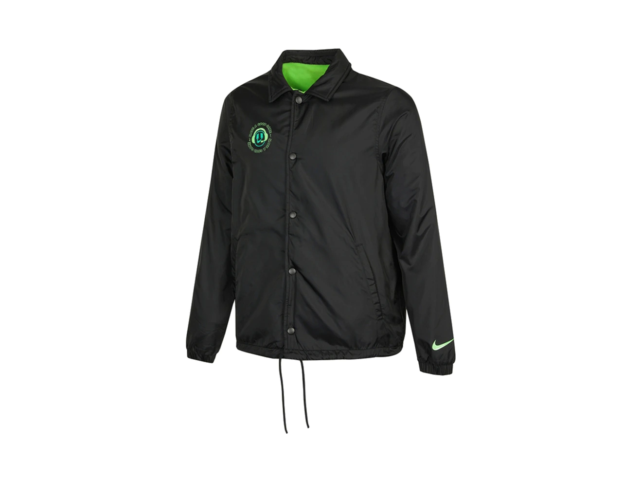 Nike Jackets Black Lapel Moderate