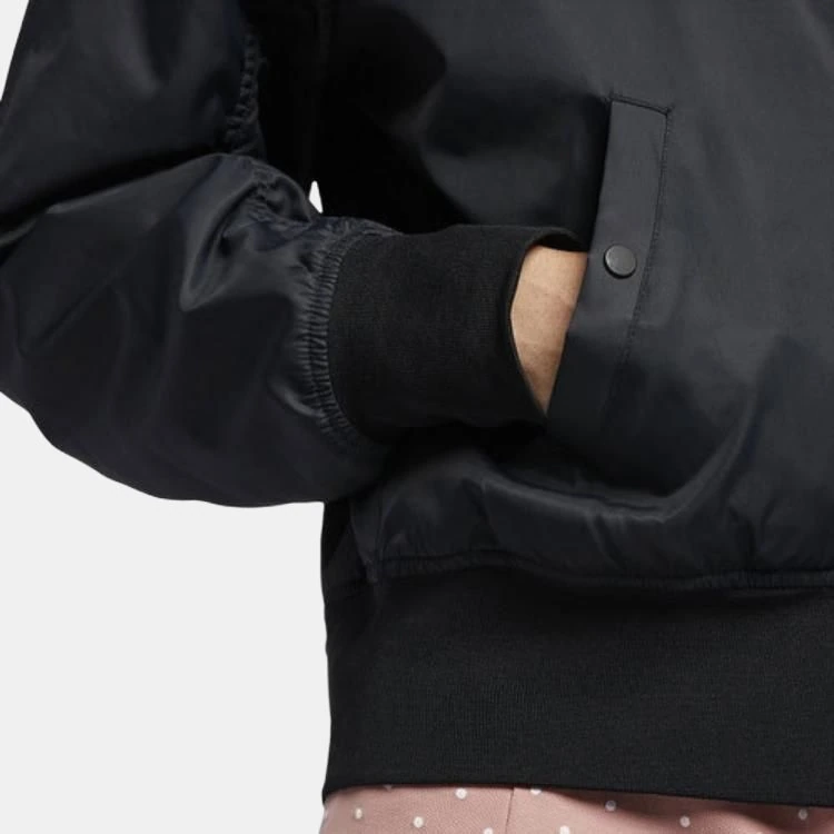 Nike Jackets Black Baseball Collar