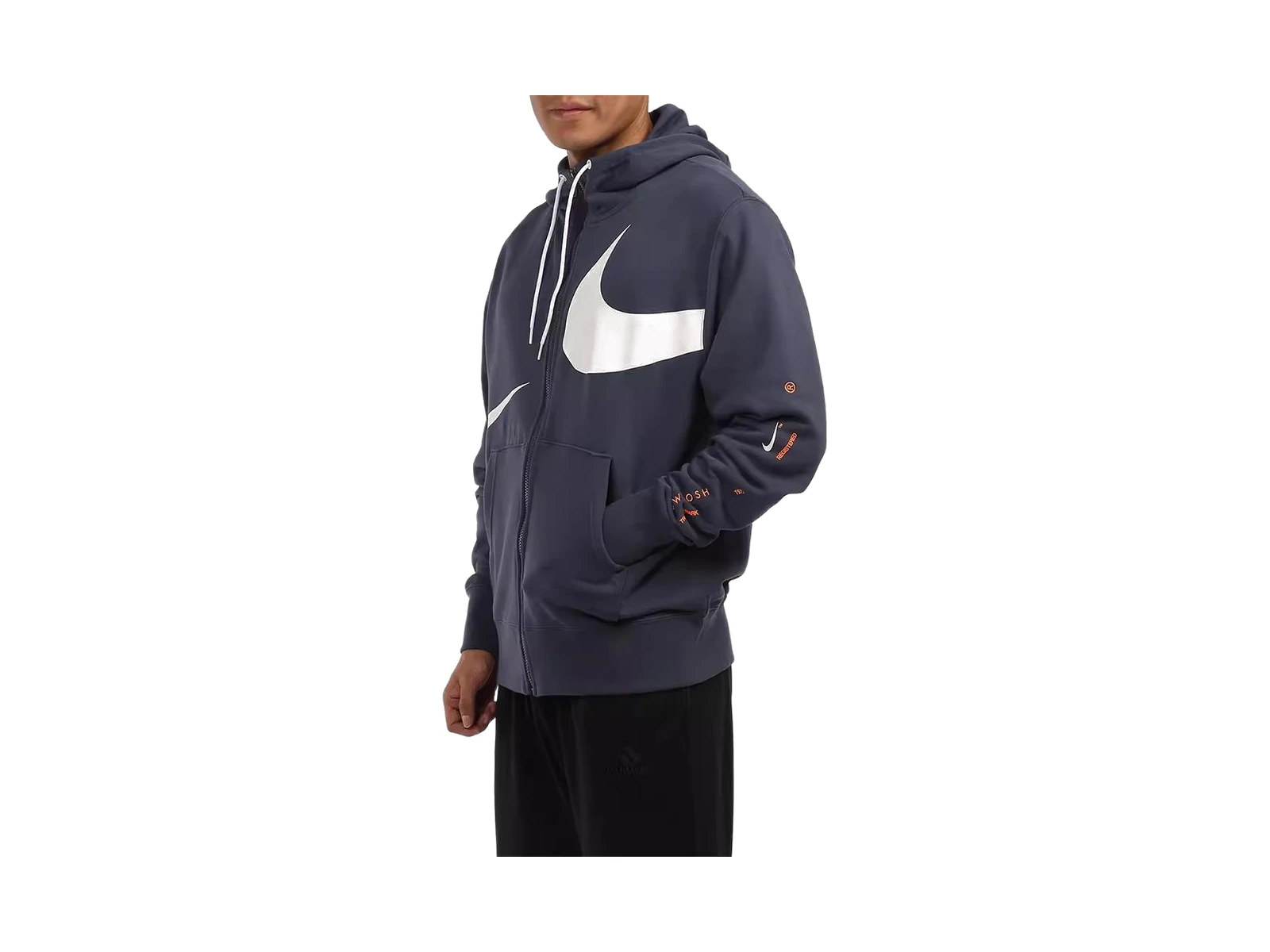 Nike Jackets Navy Blue Hooded