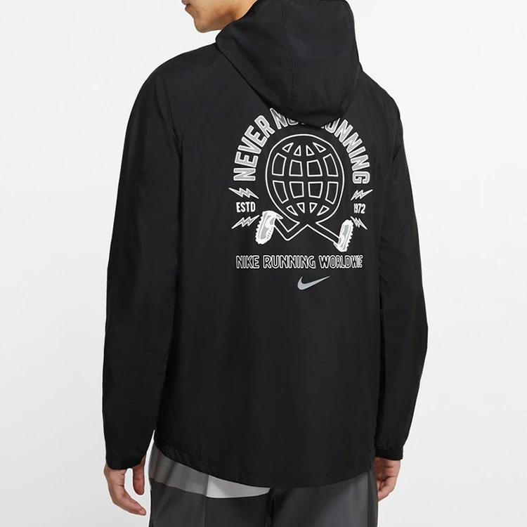 Nike Jackets Black Hooded Moderate Other