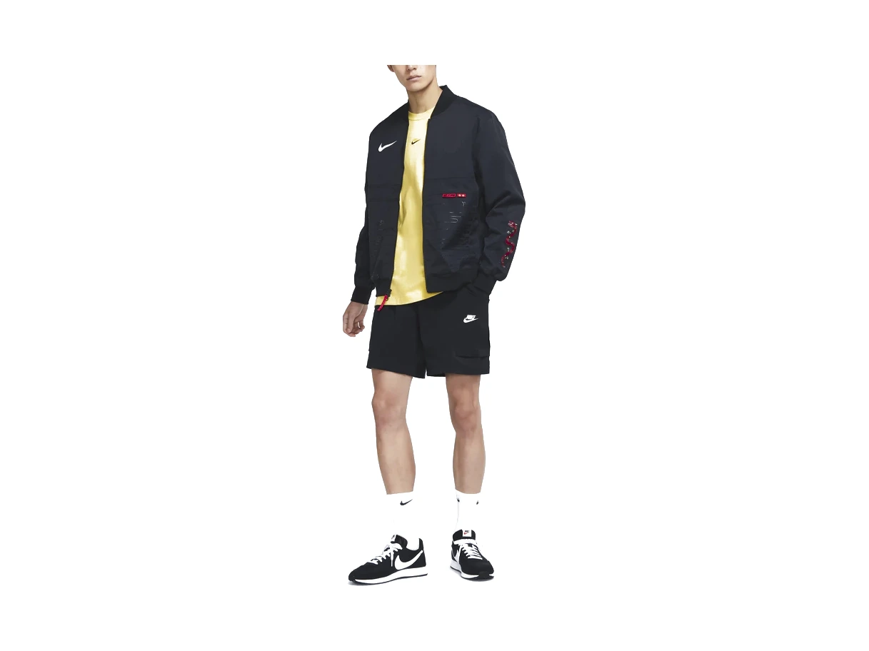Nike Jackets Black Baseball Collar