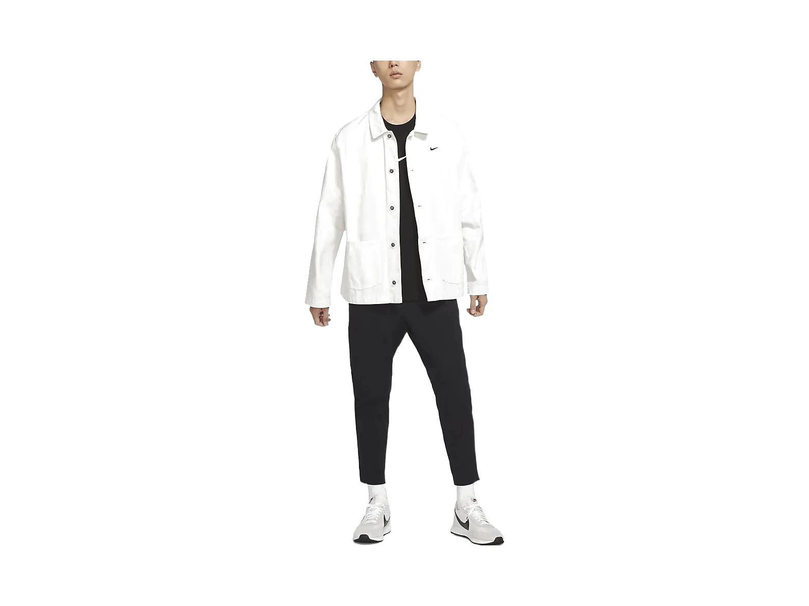 Nike Jackets White Lapel Moderate