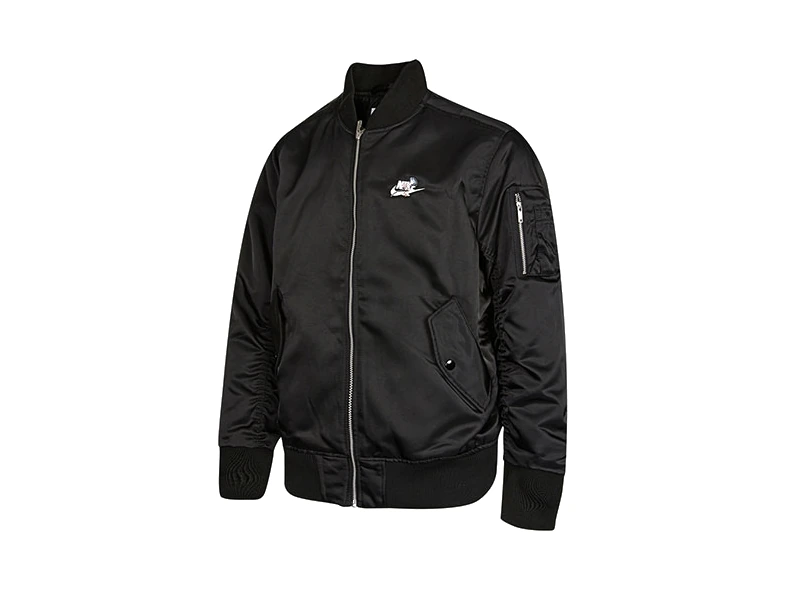 Nike Jackets Black Baseball Collar