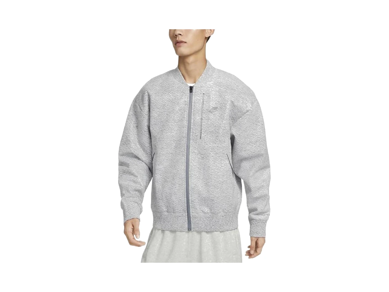 Nike Jackets Gray Baseball Collar