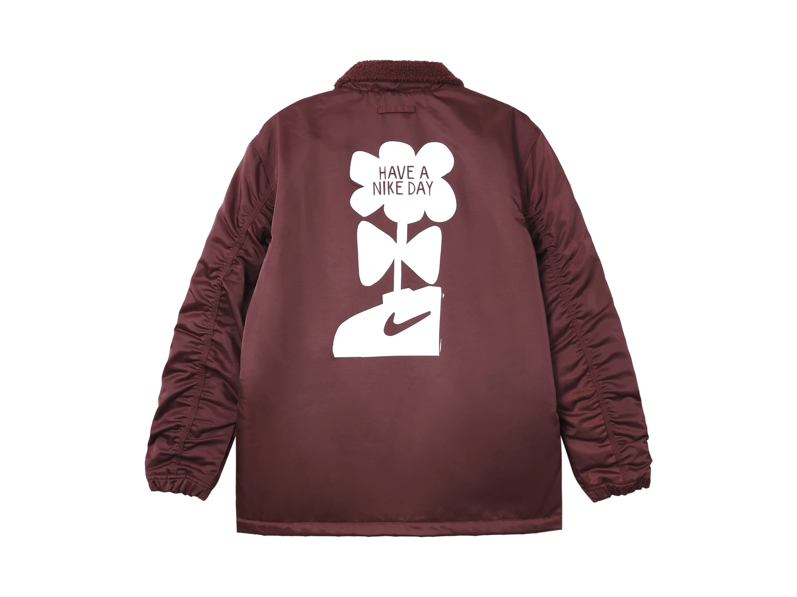 Nike Jackets Burgundy Lapel Moderate