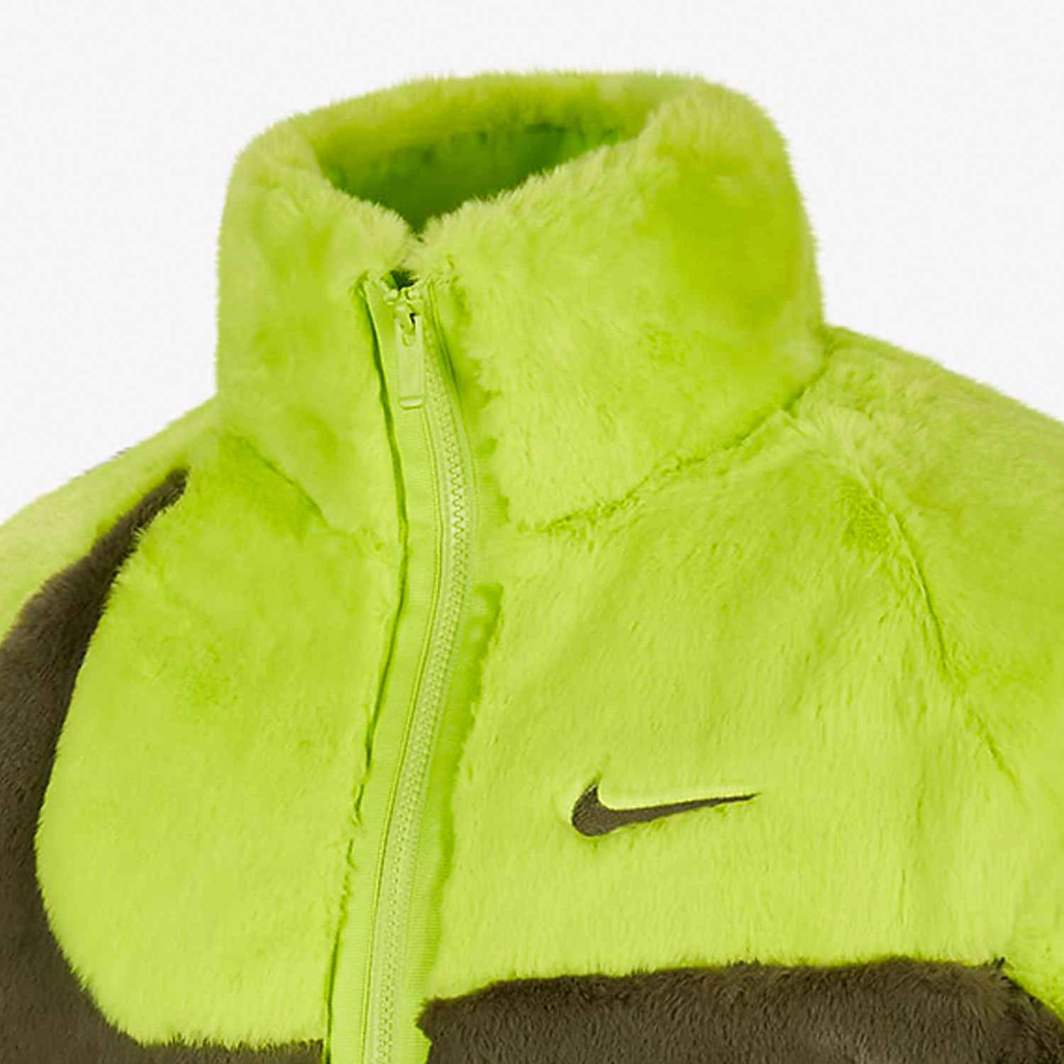 Nike Jackets Green Stand Collar Moderate