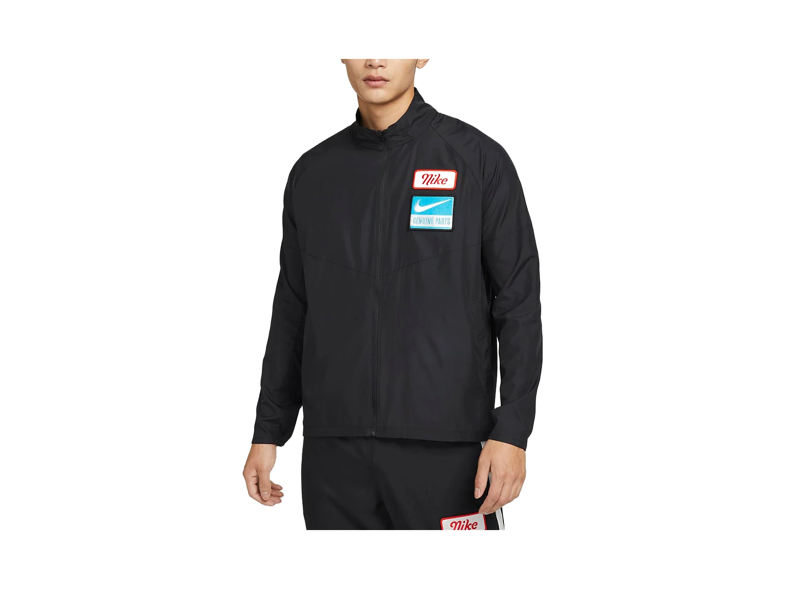 Nike Jackets Black Stand Collar Moderate