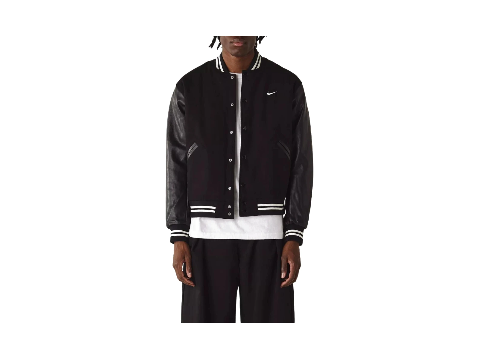 Nike Jackets Black Collarless Moderate