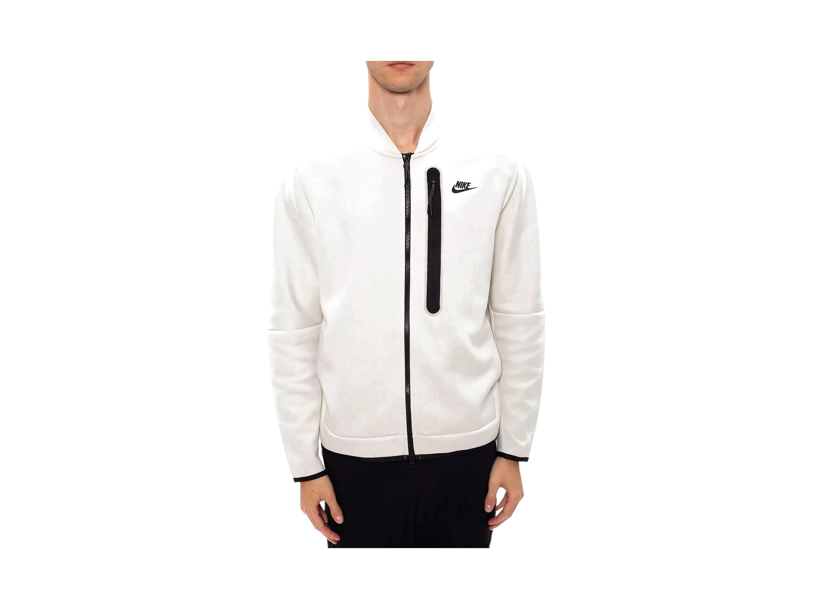 Nike Jackets White Baseball Collar