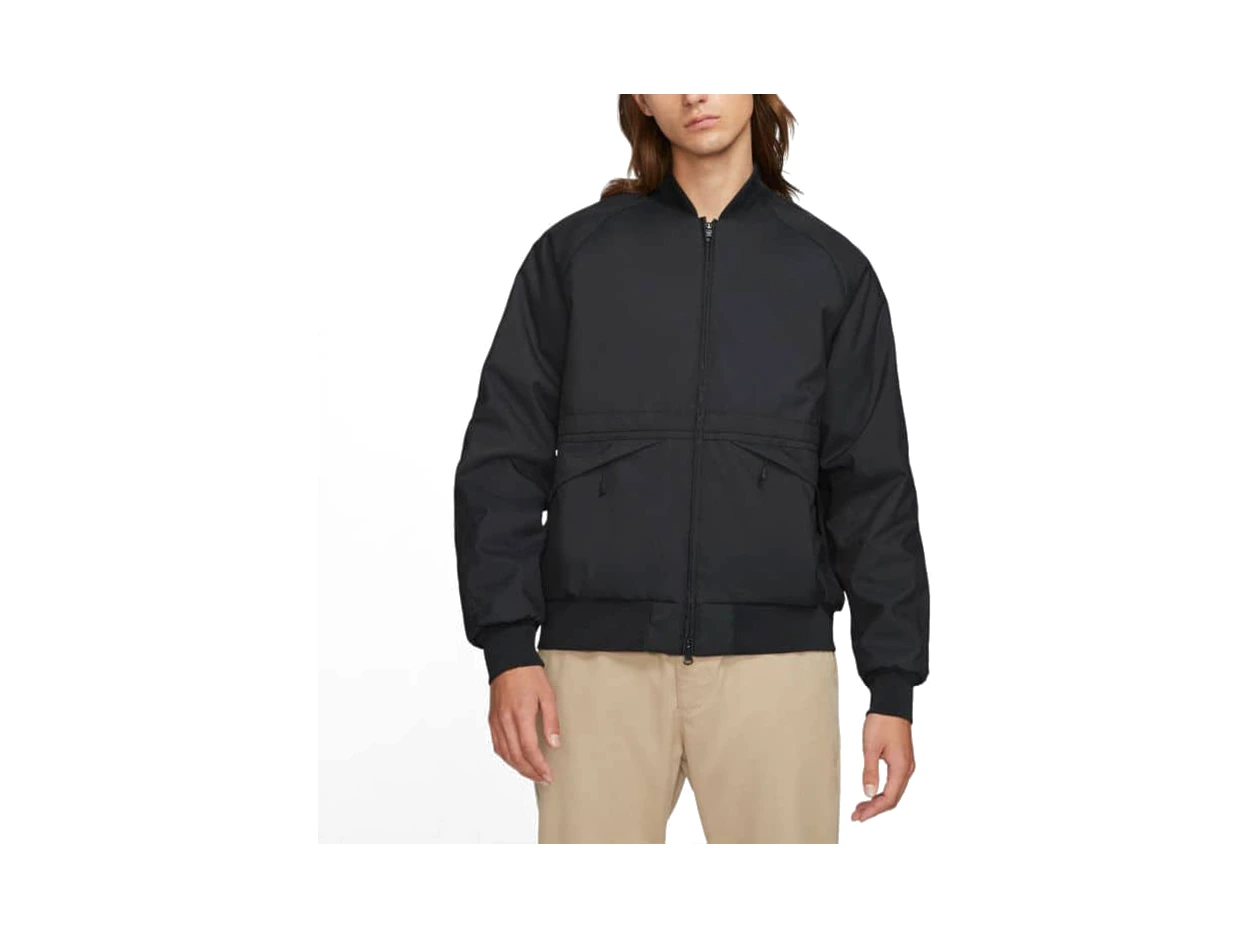 Nike Jackets Black Stand Collar Moderate