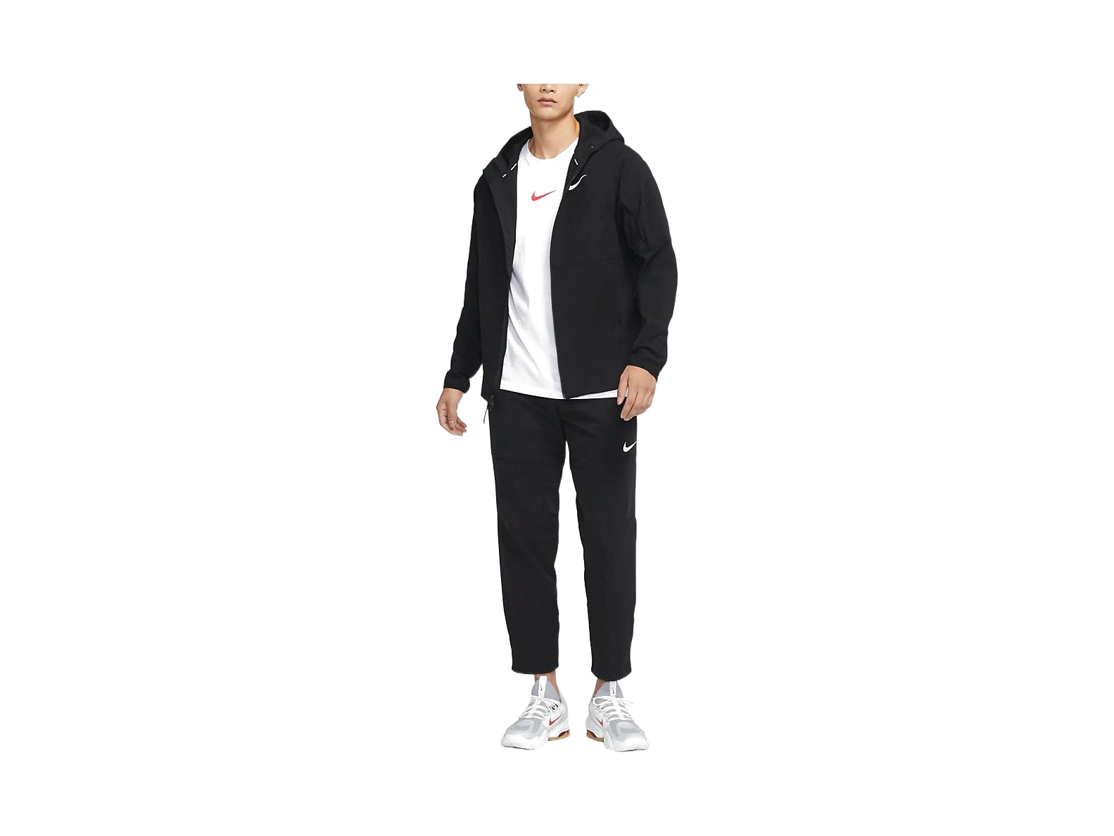 Nike Pro Jackets Black Hooded