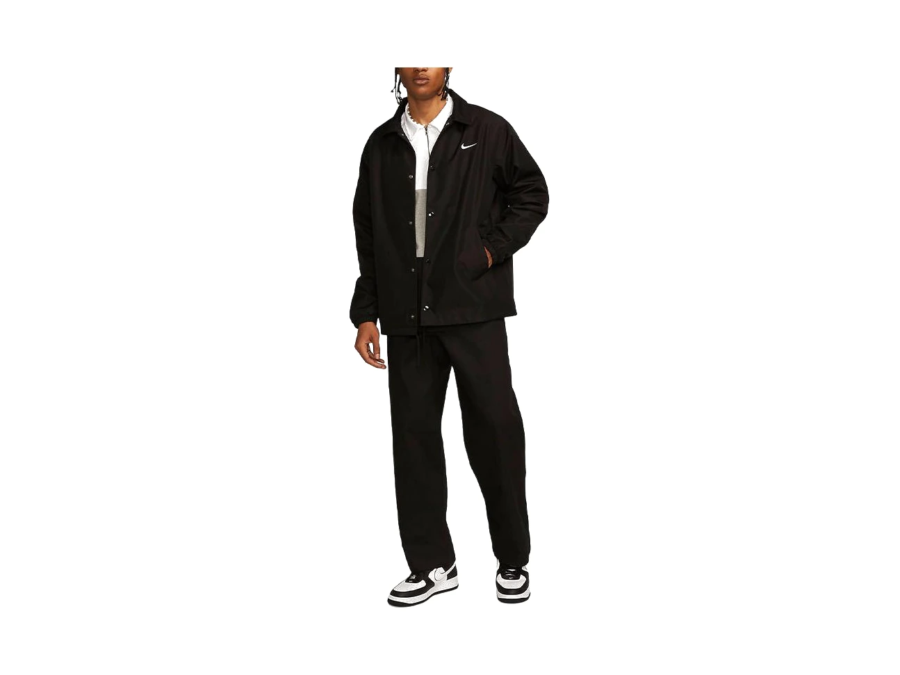 Nike Jackets Black Lapel Moderate Other