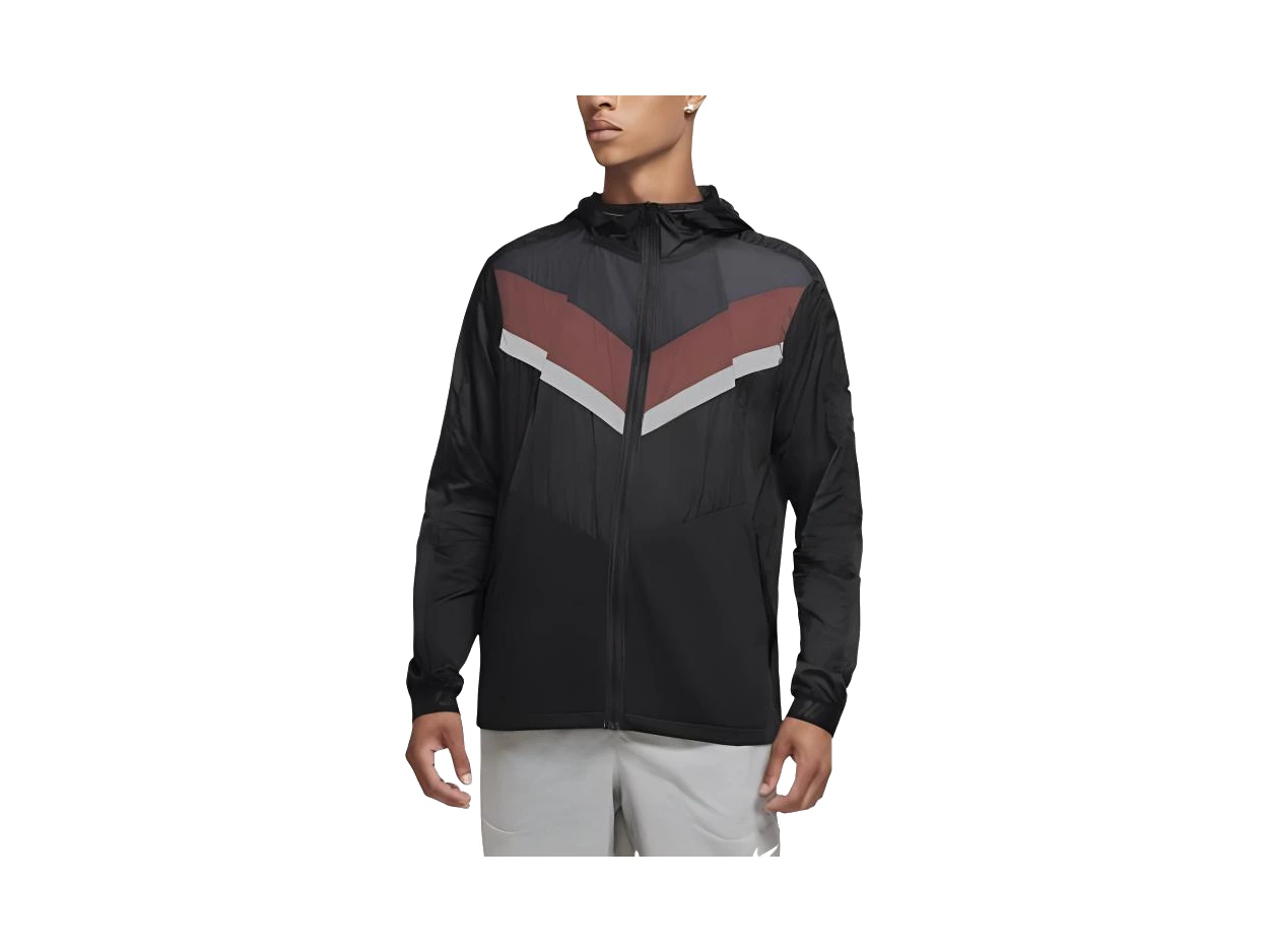 Nike Jackets Black Stand Collar Moderate