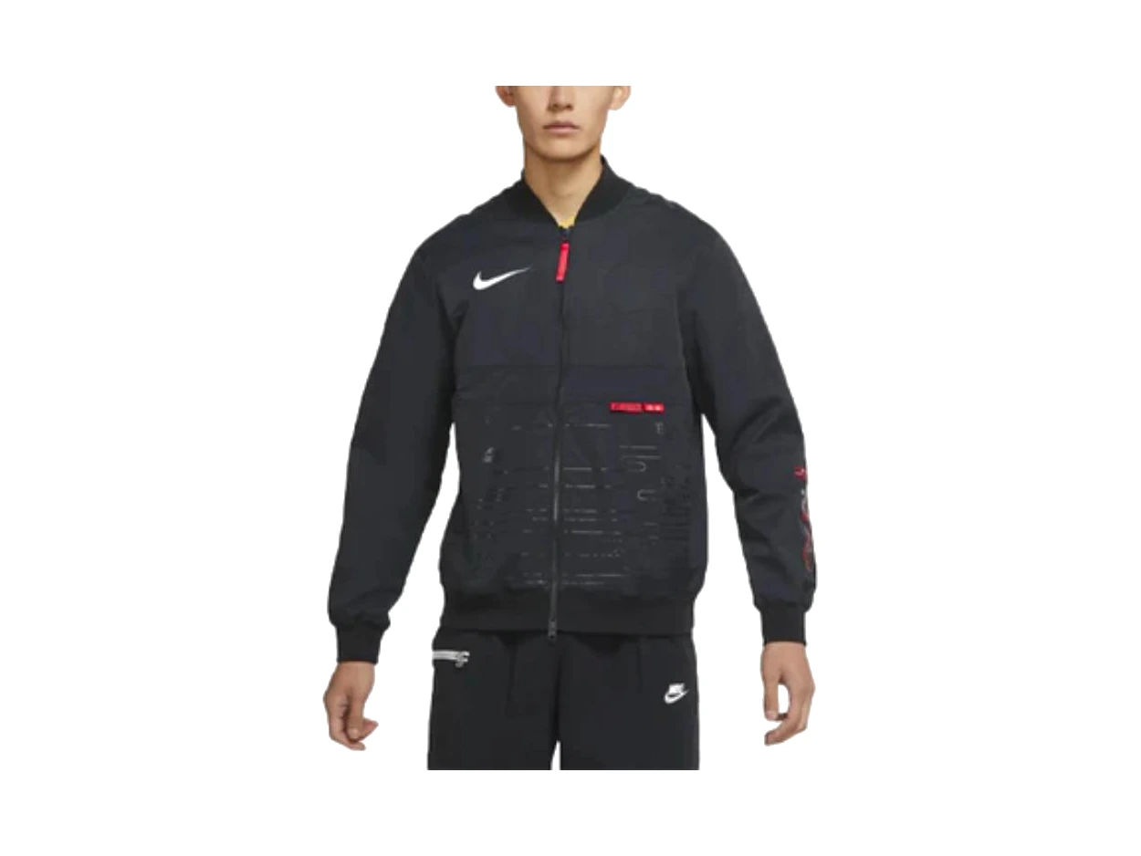 Nike Jackets Black Baseball Collar