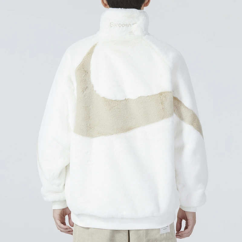 Nike Jackets White Stand Collar Moderate