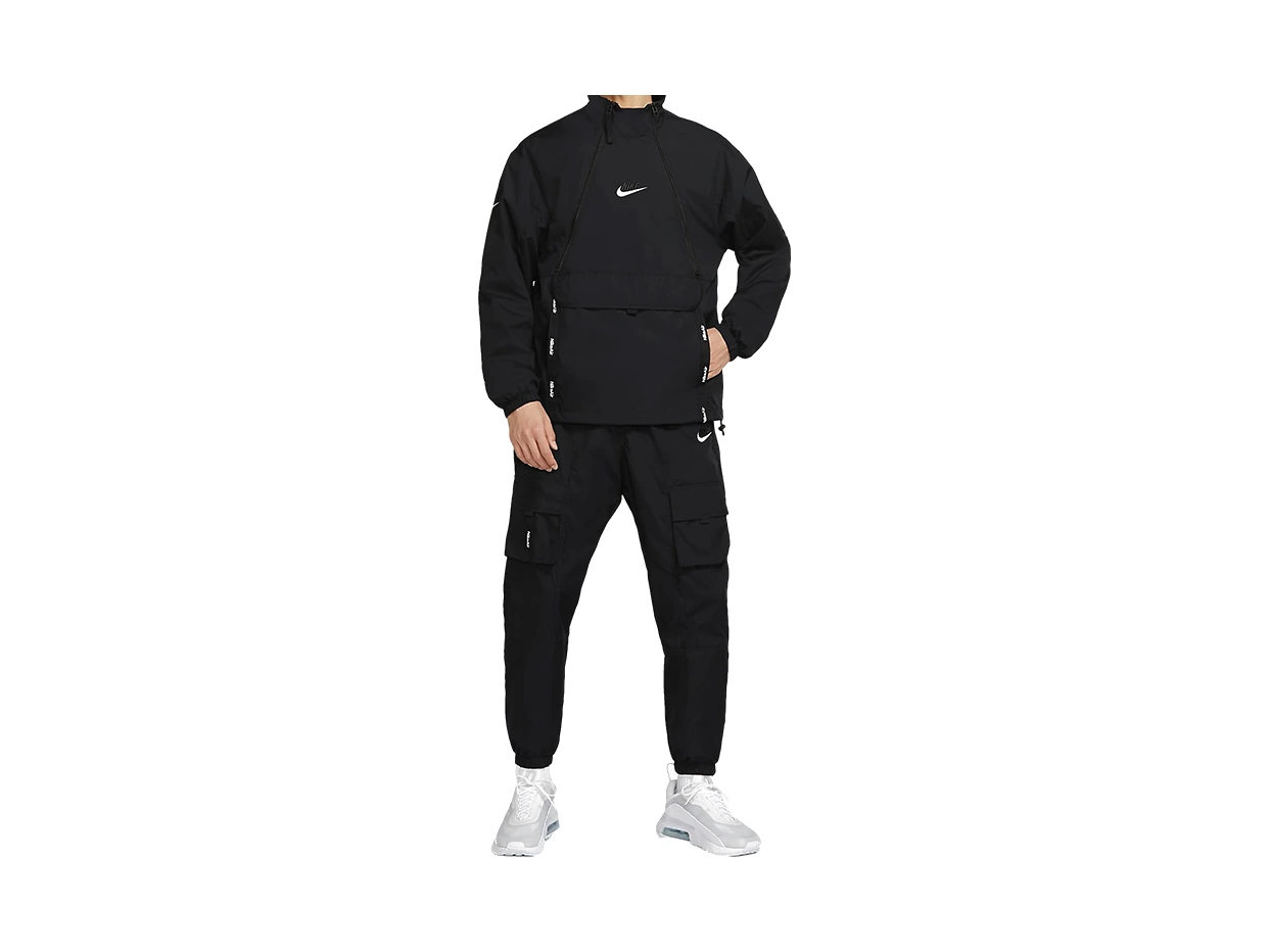 Nike Jackets Black Stand Collar Thin