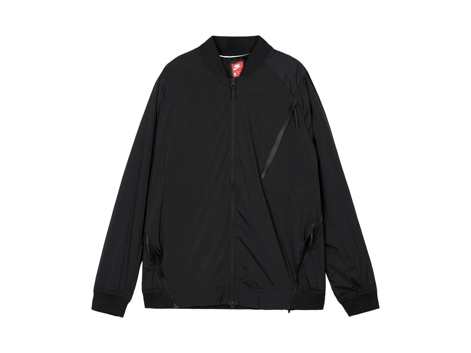 Nike Jackets Black Baseball Collar