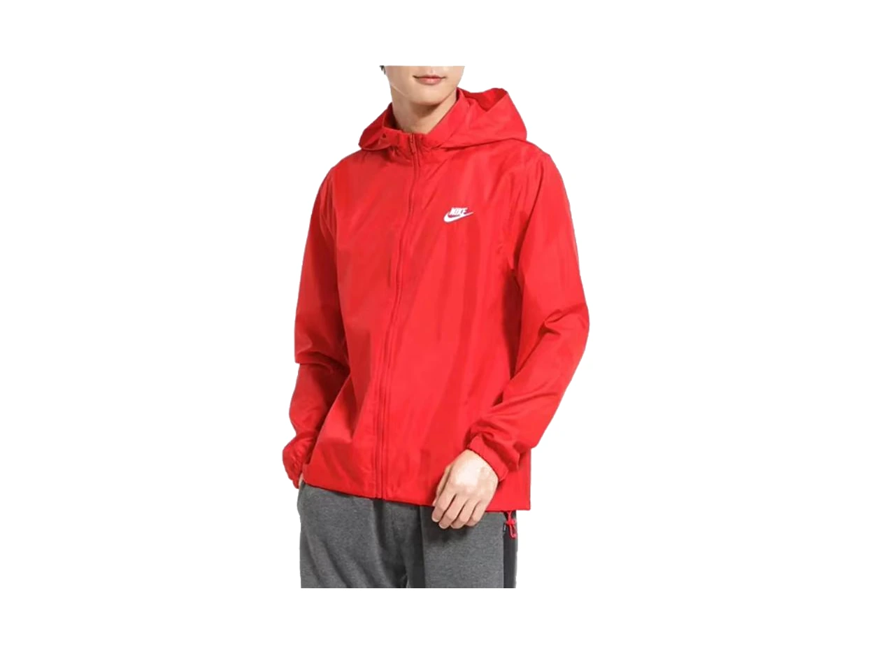 Nike Logo Windbreaker Jacket "Red"