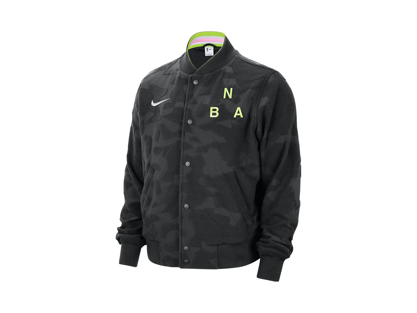 Nike Jackets Black Baseball Collar