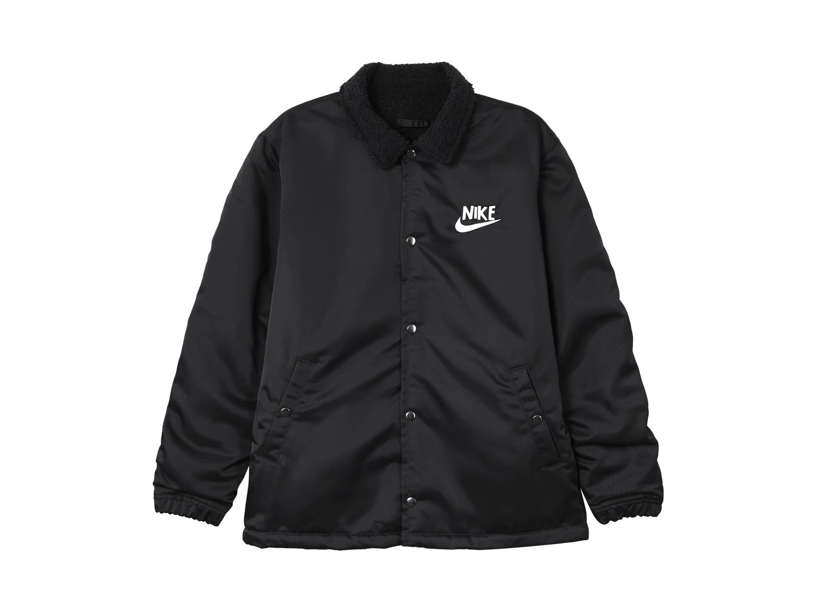 Nike Jackets Black Lapel Moderate
