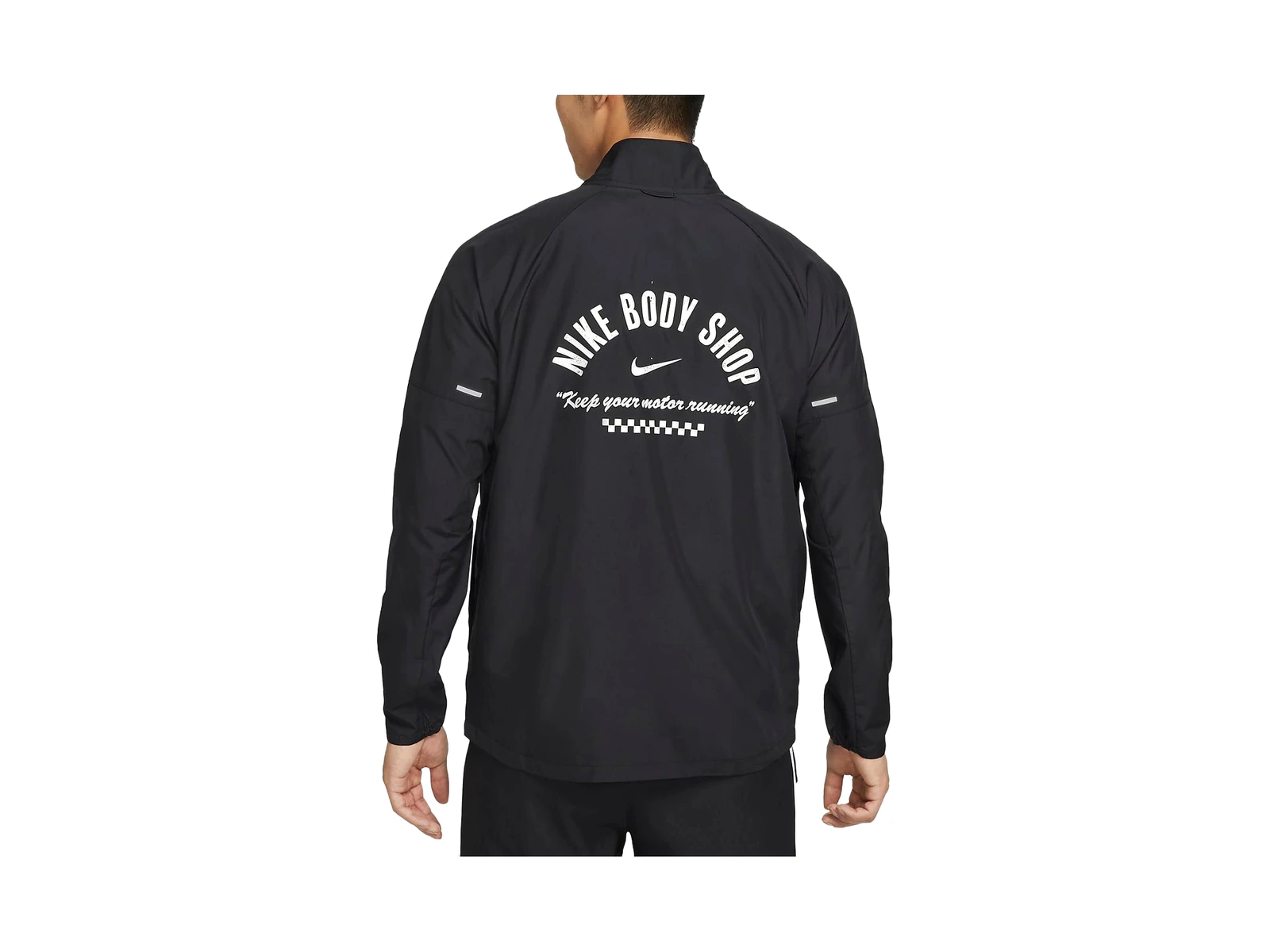 Nike Jackets Black Stand Collar Moderate