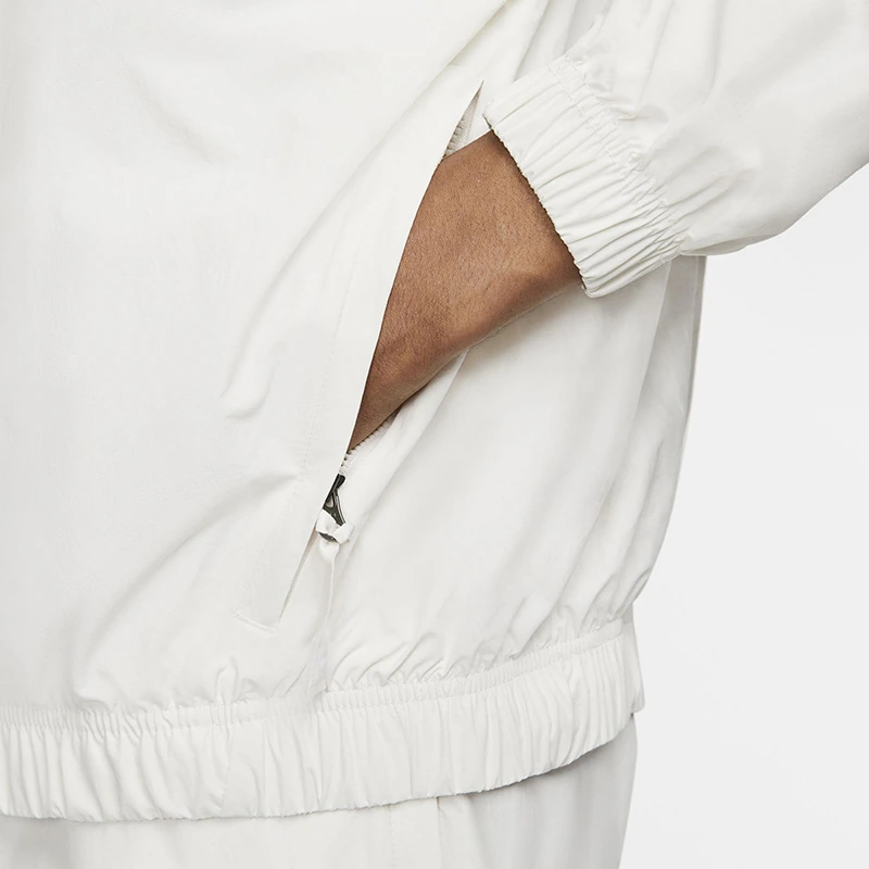 Nike Jackets White Stand Collar Moderate