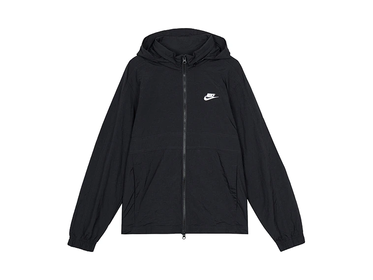 Nike Jackets Black Stand Collar Moderate