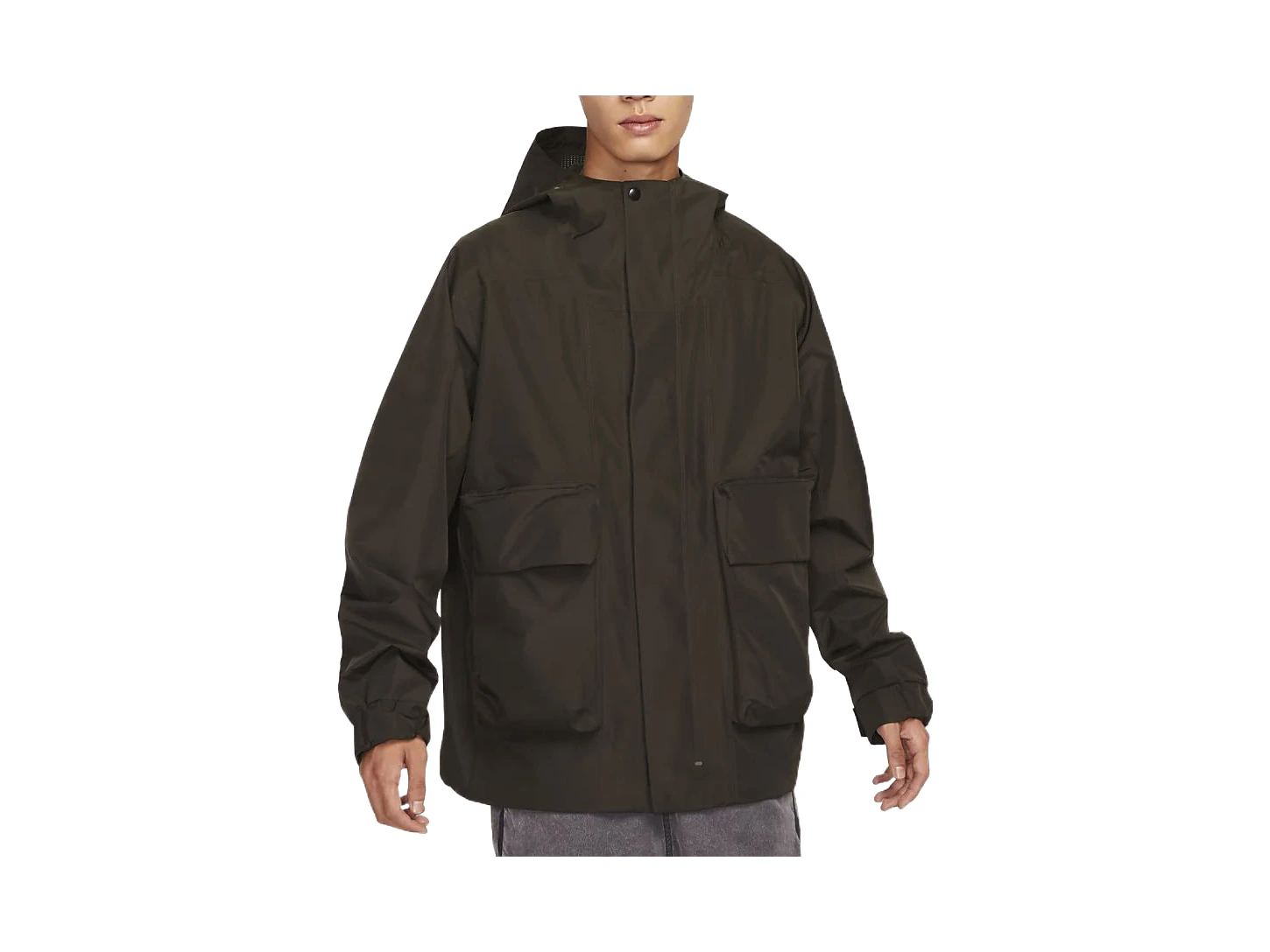 Nike Jackets Olive Green Hooded Moderate