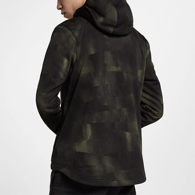 Nike Jackets Green Camouflage Hooded