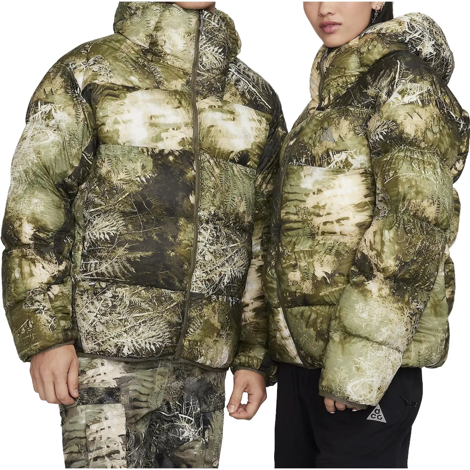 Nike ACG Jackets Oil Green Hooded