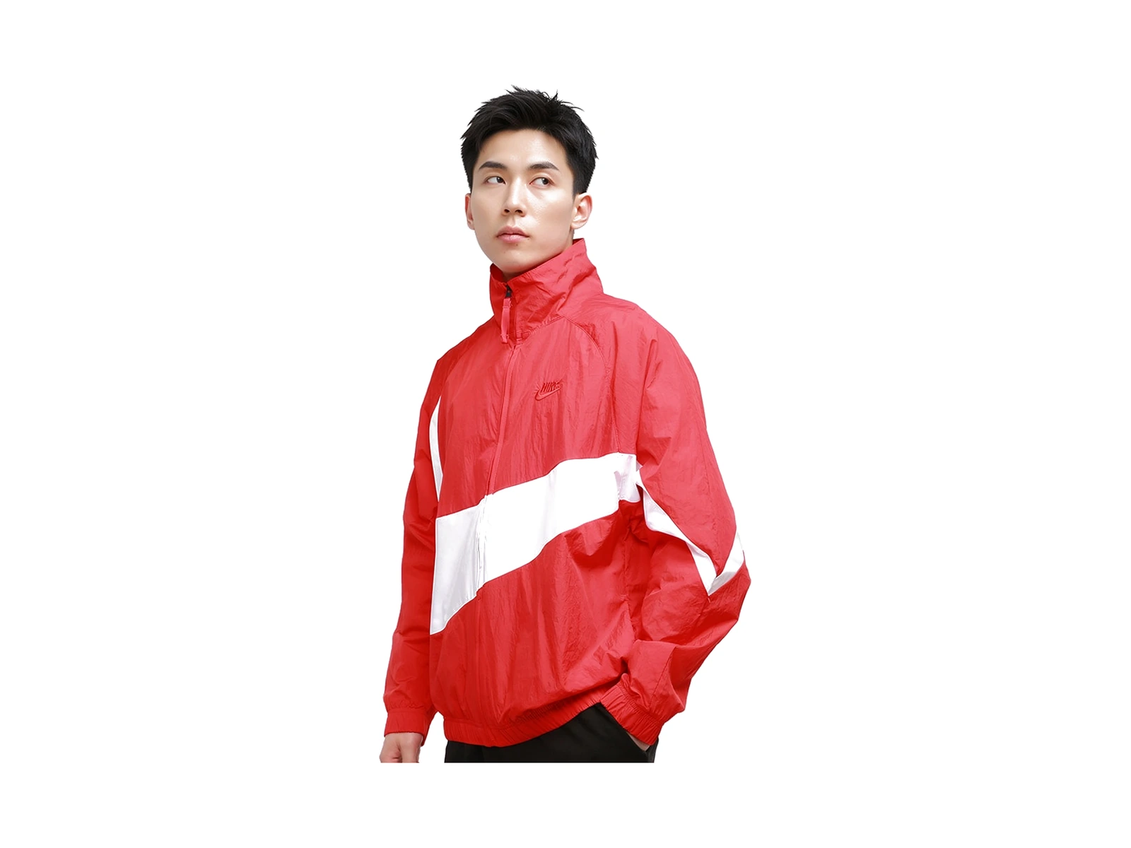 Nike Jackets University Red Stand Collar