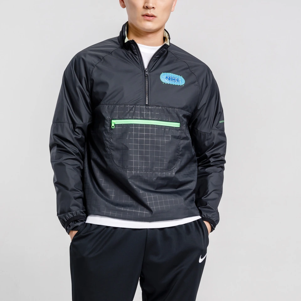 Nike Jackets Black Stand Collar Moderate