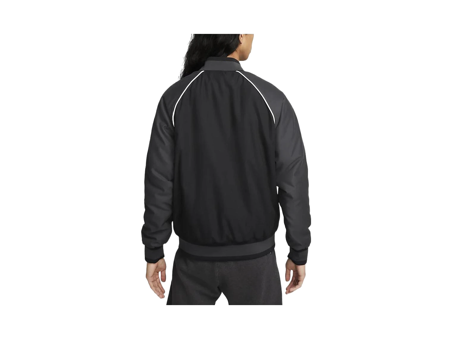 Nike Jackets Black Baseball Collar