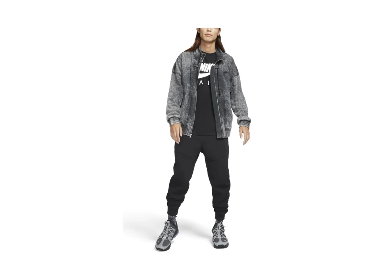 Nike Jackets Black Stand Collar Moderate