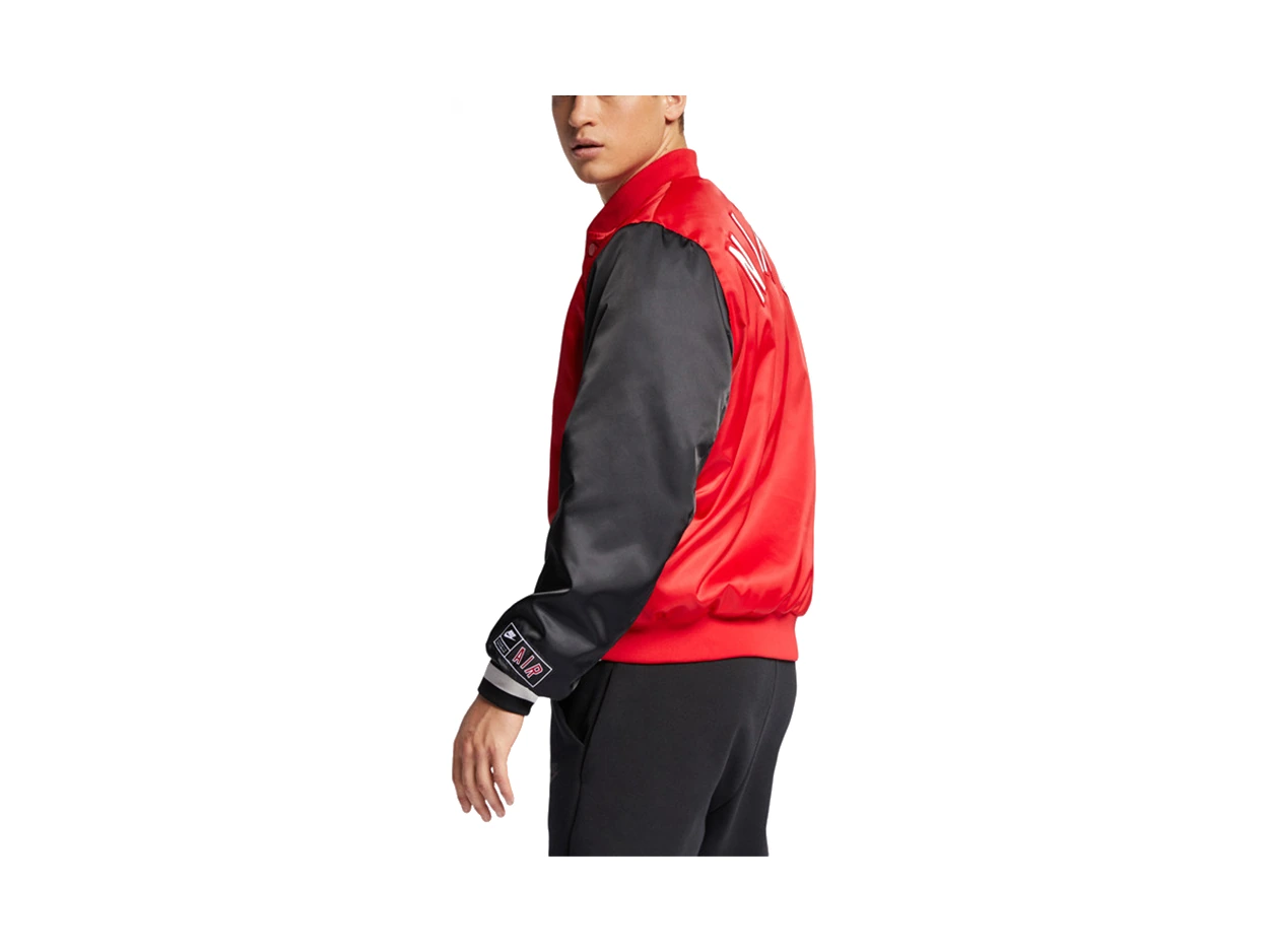 Nike Jackets Red Baseball Collar