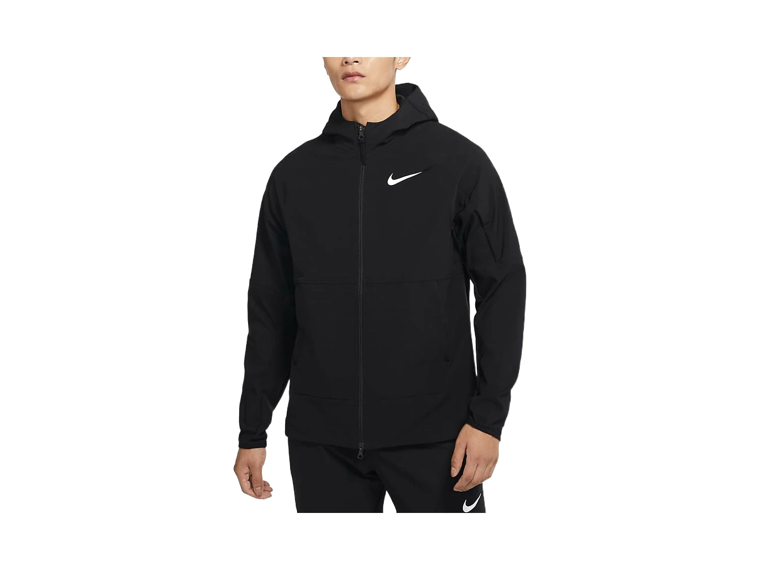 Nike Pro Jackets Black Hooded