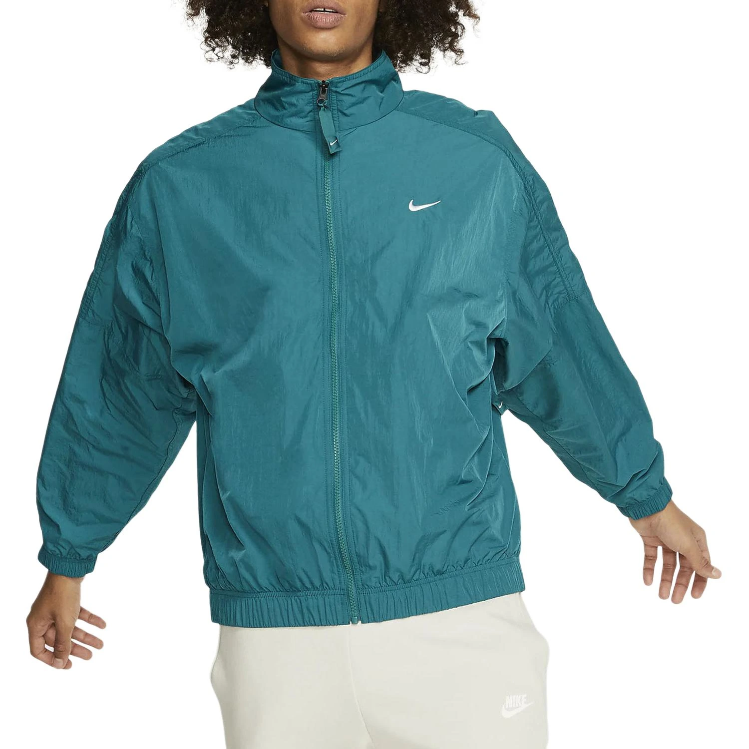 Nike Jackets Blue Stand Collar Moderate