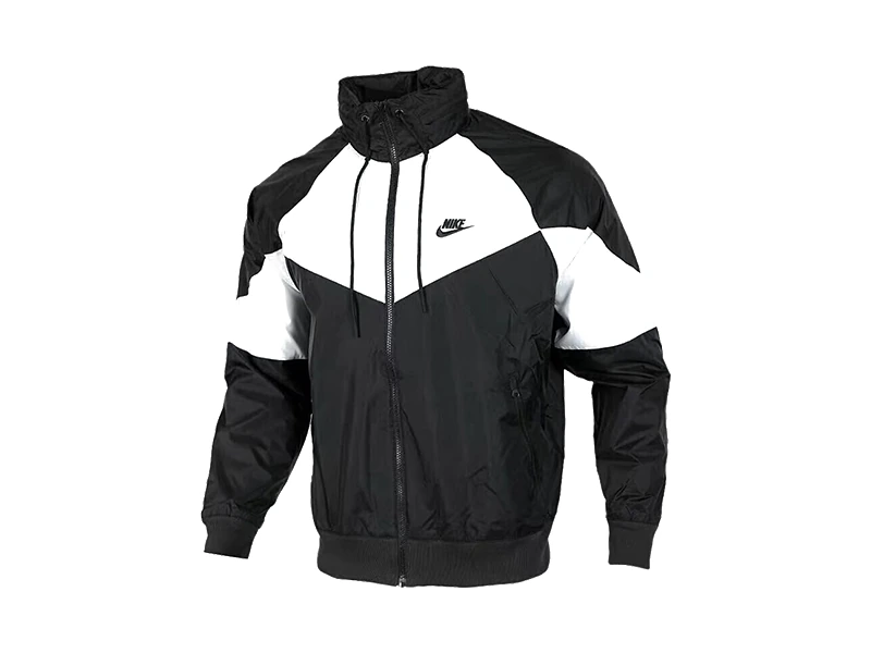 Nike Jackets Black White Stand Collar