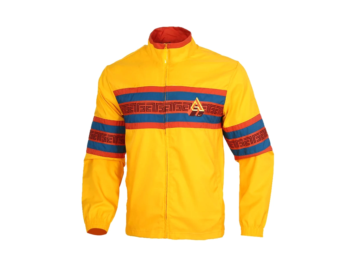 Nike Jackets Yellow Stand Collar